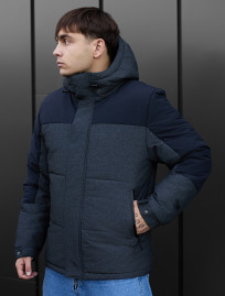 Geacă de iarnă Staff qux black & gray