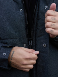 Geacă de iarnă Staff qux black & gray