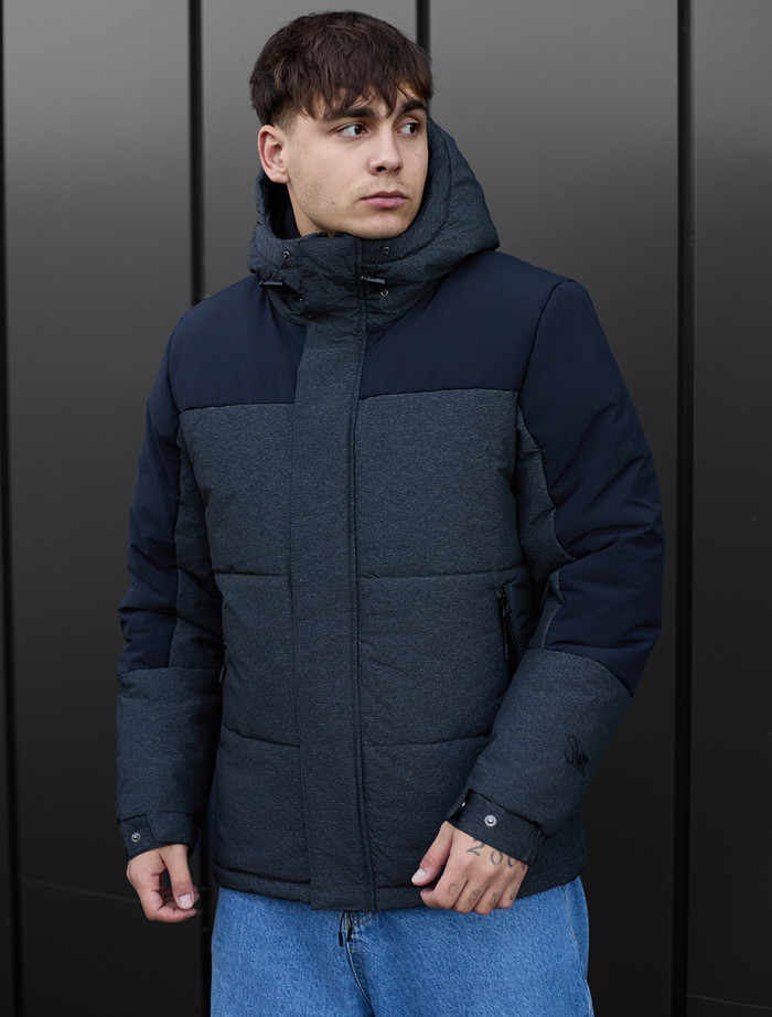 Geacă de iarnă Staff qux black & gray