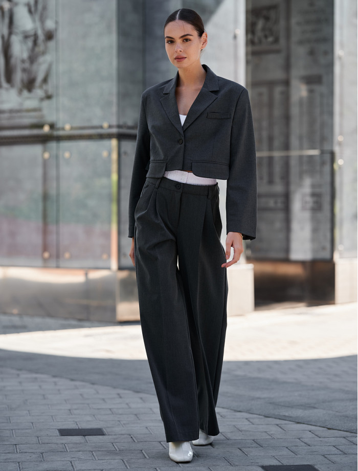 Sacou de damă Staff re gray