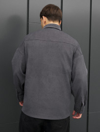 Cămașă Staff velvet dark gray