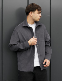 Cămașă Staff velvet dark gray