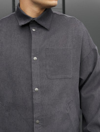 Cămașă Staff velvet dark gray