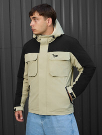 Geacă Staff quor black & light olive