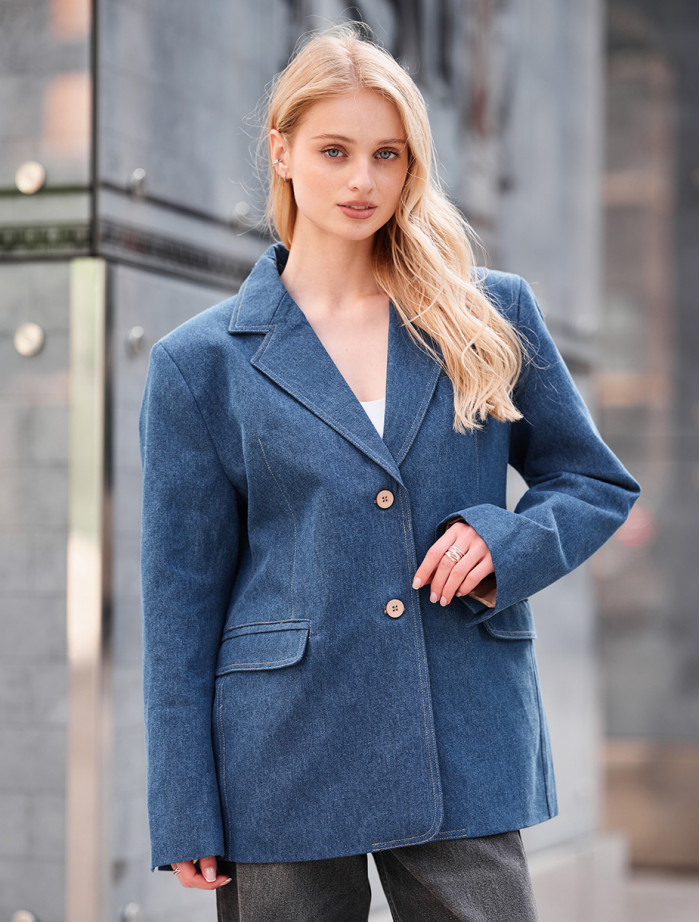 Sacou de damă Staff daf blue