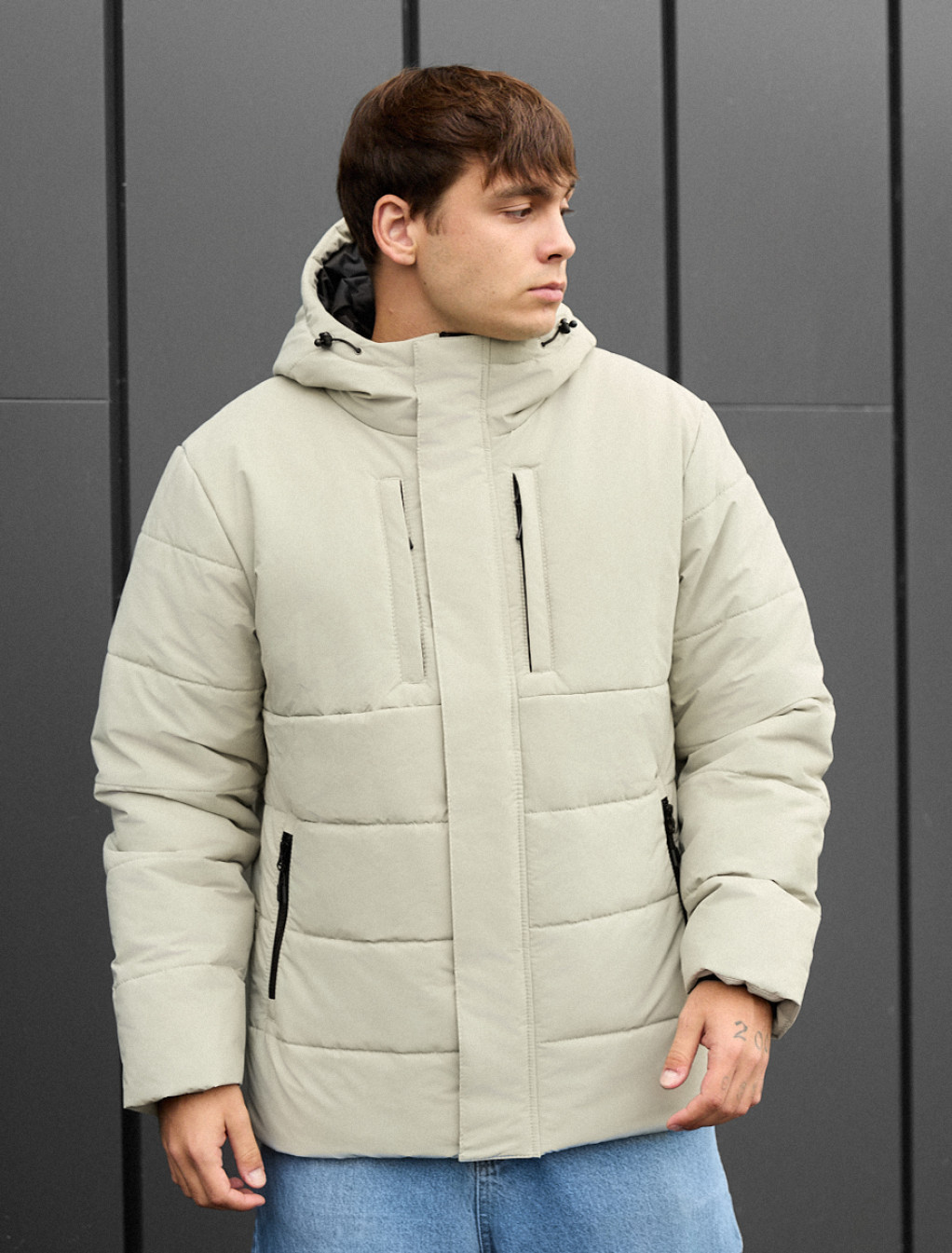 Geacă de iarnă Staff styn light olive