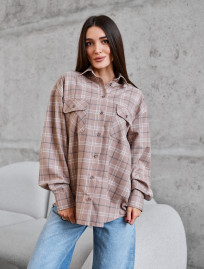 Cămașă de damă Staff mir brown oversize