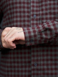 Cămașă Staff ed bordo & gray