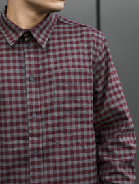 Cămașă Staff ed bordo & gray