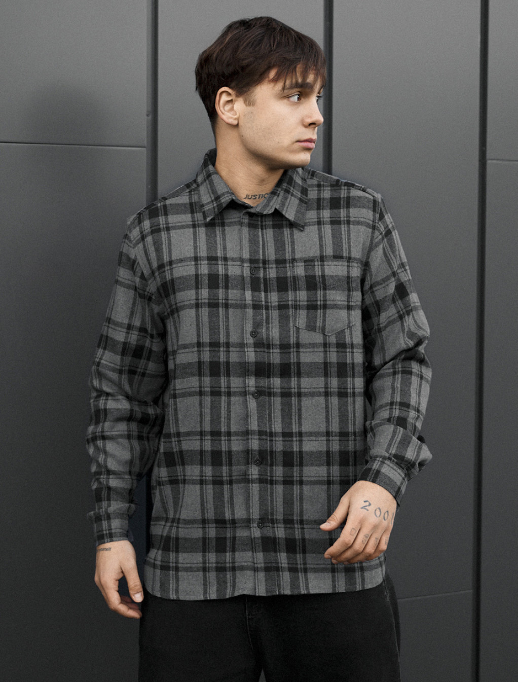 Cămașă Staff ed black & gray