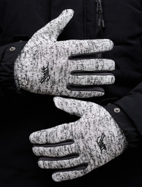Manuși Staff light gray melenge fleece size S-M