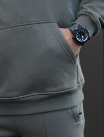 Costum de trening Staff su olive oversize fleece