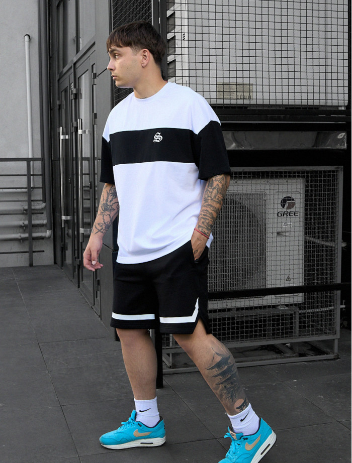 Set de vară tricou + pantaloni scurți Staff ft oversize