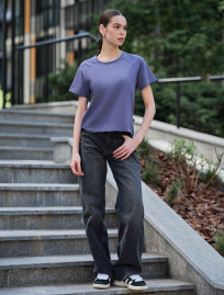 Tricou damă Staff reglan dark violet