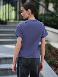 Tricou damă Staff reglan dark violet