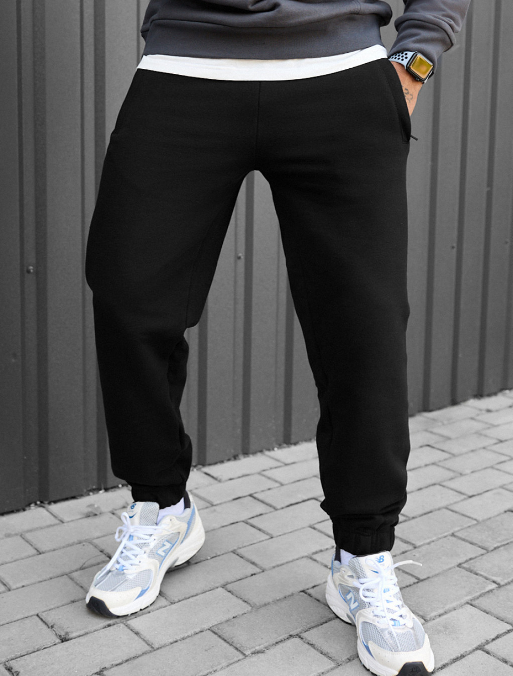 Pantaloni de trening Staff mil black
