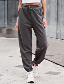 Pantaloni de trening de damă Staff flexi dark gray