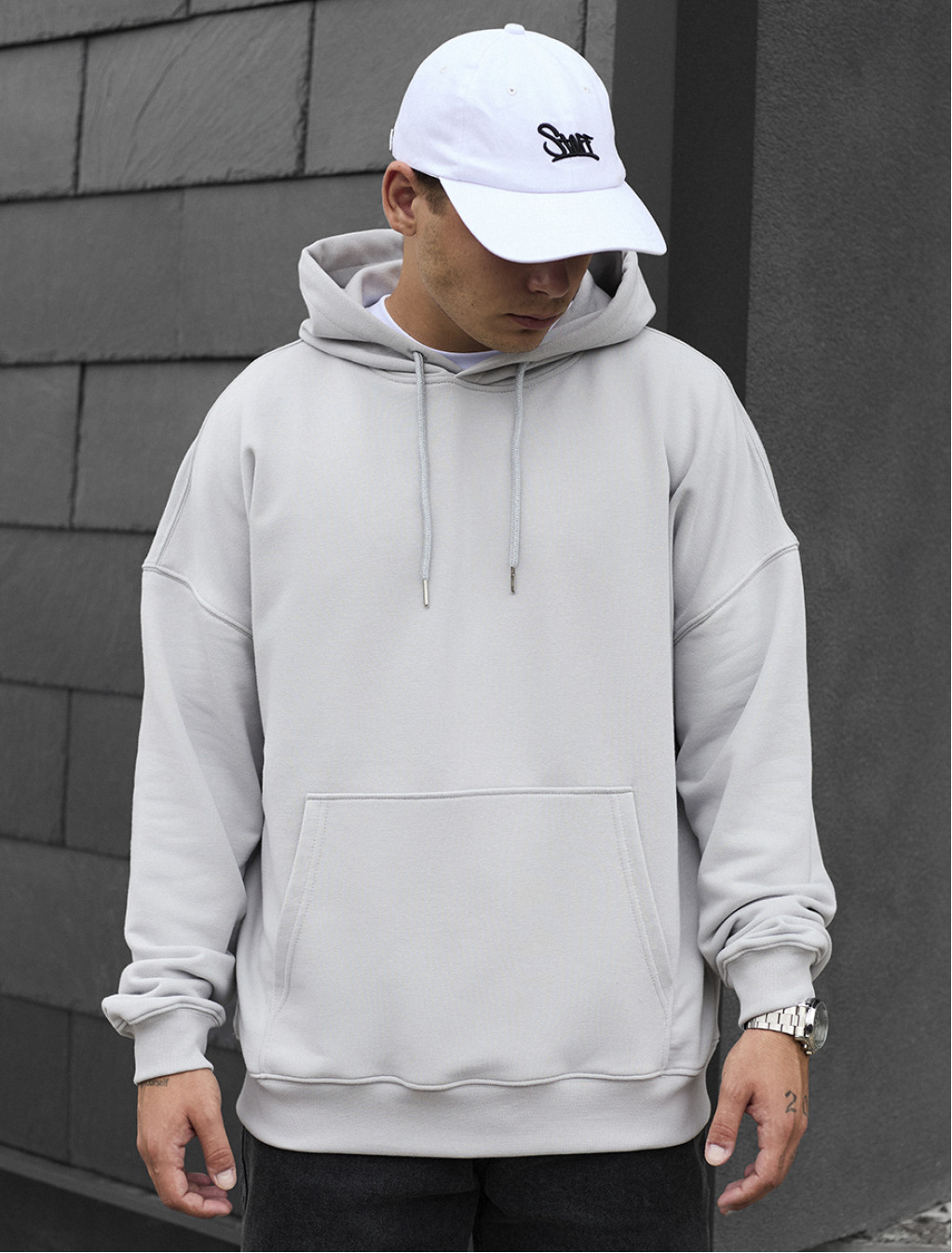 Hanorac Staff light gray oversize