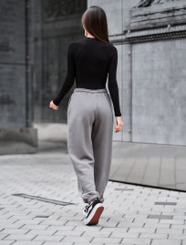 Pantaloni de trening de damă Staff nova gray fleece