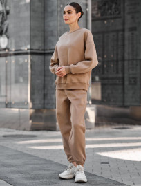 Trening de damă Staff kora light brown oversize fleece
