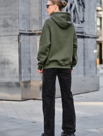Hanorac de damă Staff am khaki oversize fleece