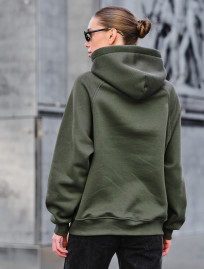 Hanorac de damă Staff am khaki oversize fleece