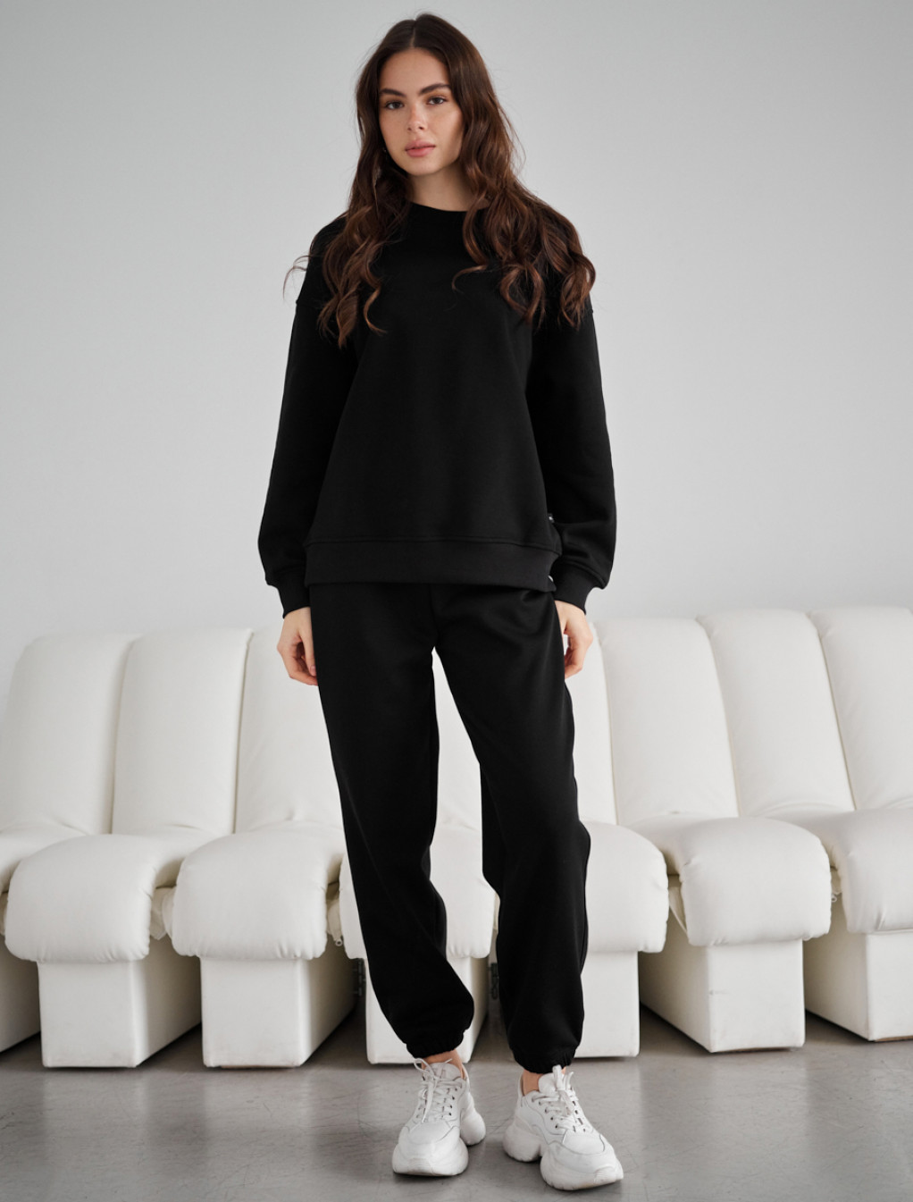 Trening de damă Staff kora black oversize fleece