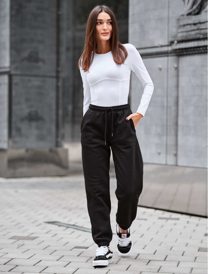 Pantaloni de trening de damă Staff nova black fleece