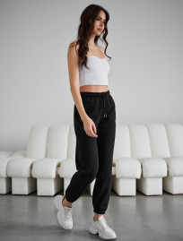 Pantaloni de trening de damă Staff nova black fleece