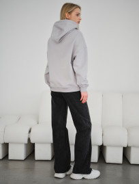 Hanorac de damă Staff vin light gray oversize