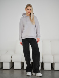 Hanorac de damă Staff vin light gray oversize