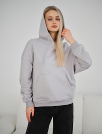 Hanorac de damă Staff vin light gray oversize