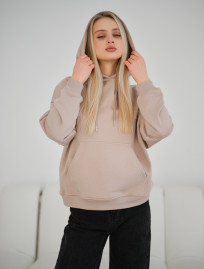 Hanorac de damă Staff vin beige oversize