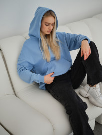 Hanorac de damă Staff vin light blue oversize