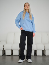 Hanorac de damă Staff vin light blue oversize