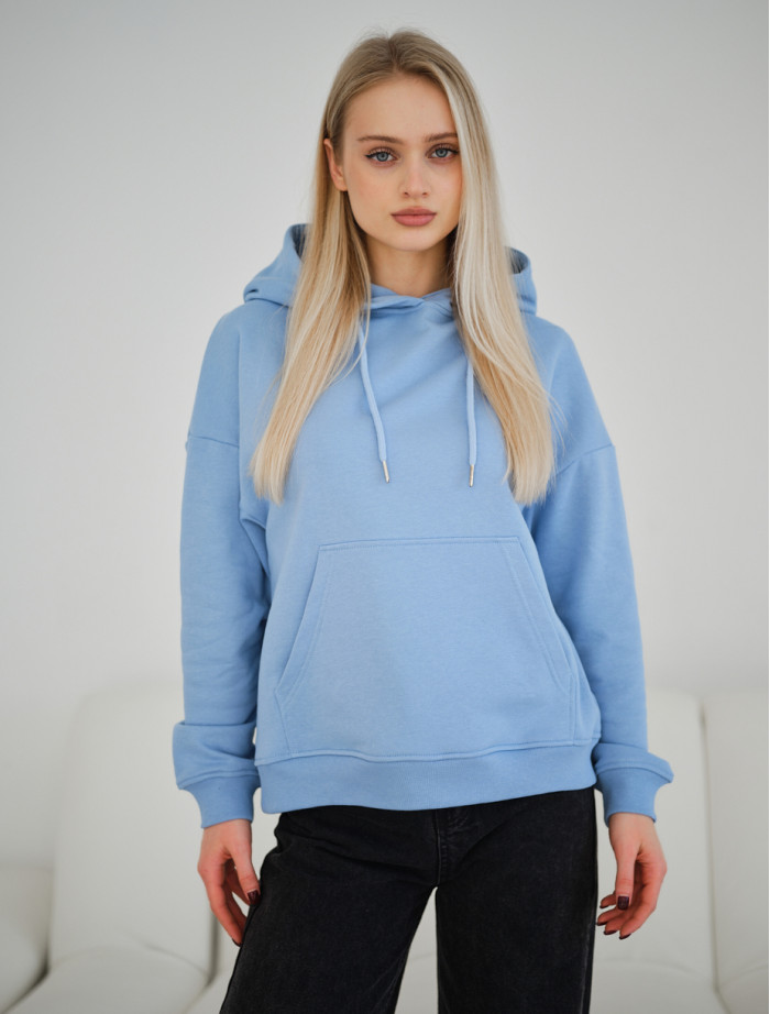 Hanorac de damă Staff vin light blue oversize