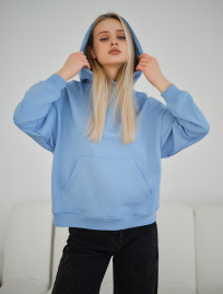 Hanorac de damă Staff vin light blue oversize
