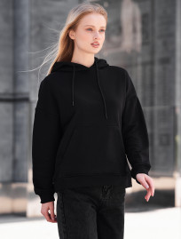 Hanorac de damă Staff vin black oversize