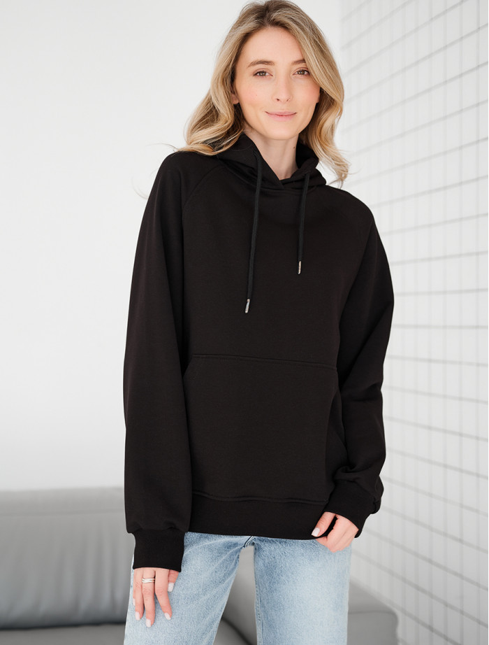 Hanorac de damă Staff am black oversize