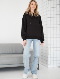 Hanorac de damă Staff am black oversize