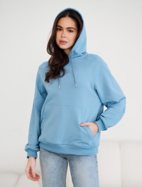 Hanorac de damă Staff am light blue oversize