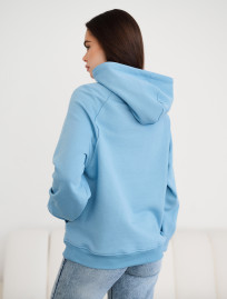 Hanorac de damă Staff am light blue oversize