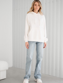 Hanorac de damă Staff am white oversize