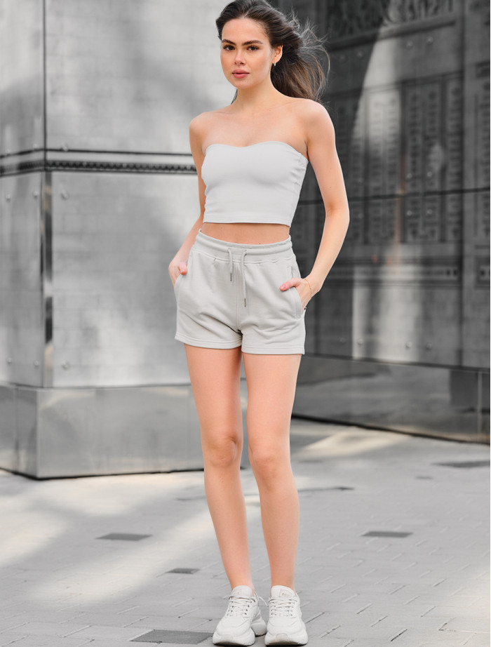 Pantaloni scurți Staff vi light gray