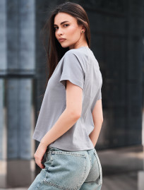 Tricou de damă Staff ice logo gray