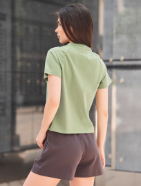 Tricou de damă Staff ice logo green