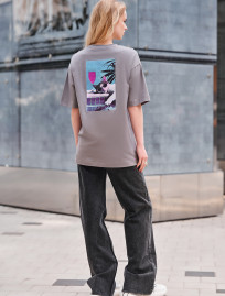 Tricou de damă Staff chill cat oversize