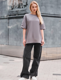 Tricou de damă Staff chill cat oversize