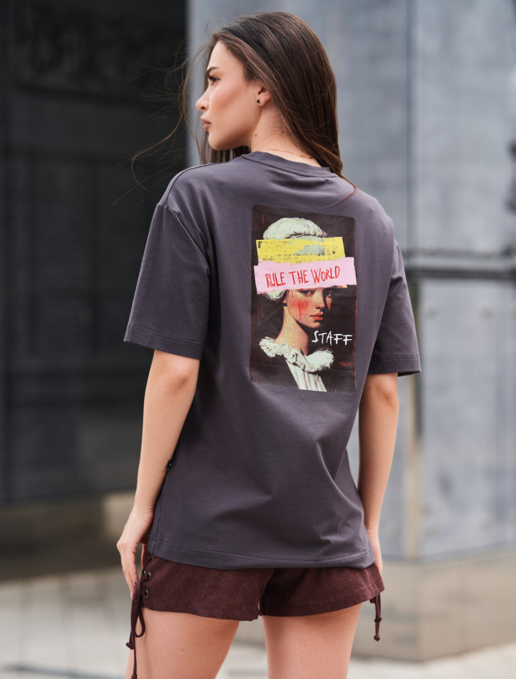 Tricou de damă Staff rule oversize
