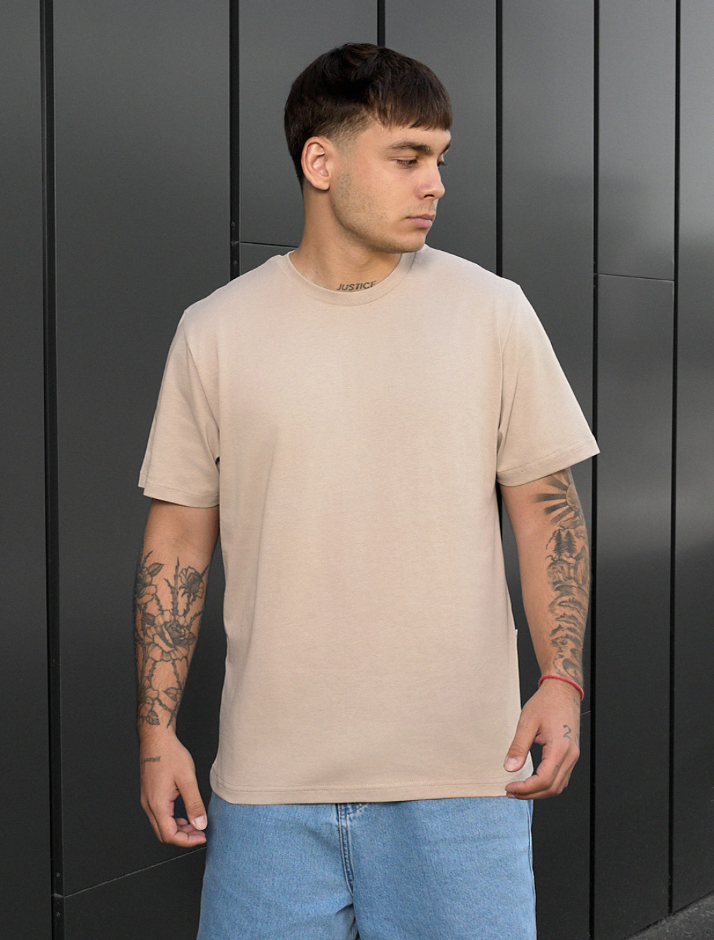 Tricou Staff light beige